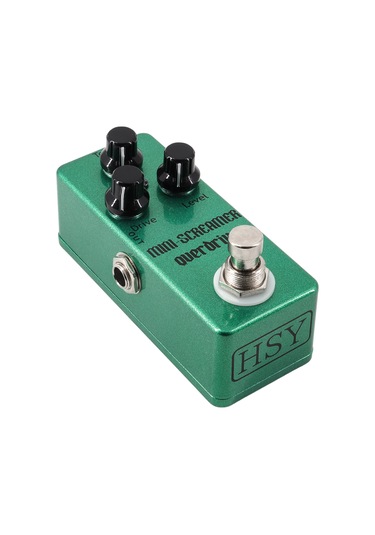 Geeksen Gitar Overdrive Pedalı Elektrik Gitar Efekt Pedalı True Bypass Çinko Alaşımlı Kabuk Dc 9v 6.35mm Gir Yeşil