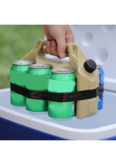 Besthome1 Kahverengi 1.6l Dış Mekan Buz Kutusu, Taşınabilir Soğutucu, Kamp & Piknik Çok Renkli