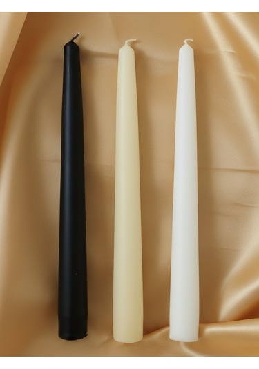 Ahenk Şamdan Mum 25 Cm Beyaz