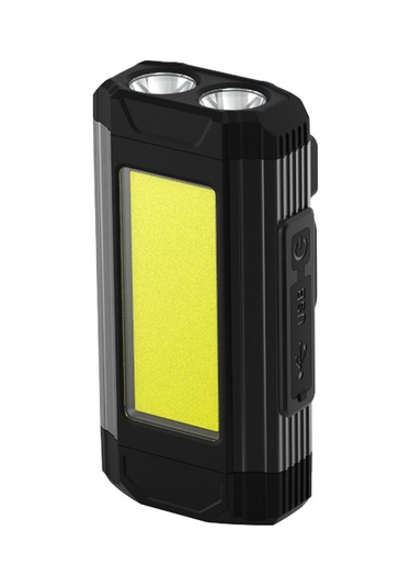 Konesam Usb Şarjlı Cob Led Tamir Işığı, Manyetik Kanca Ve 5 Aydınlatma Modu, Siyah Kanca Tipi, 1800mah Pil, Ipx6 Su Geçirmez Siyah