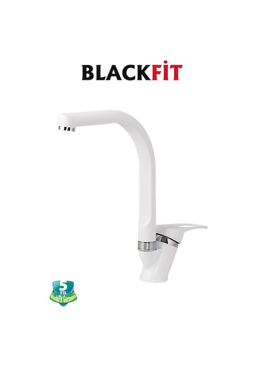 Beyaz Mix Mutfak Bataryası Çift Su Grişli Çeşme Eviye Bataryası Mutfak Çeşmesi Beyaz