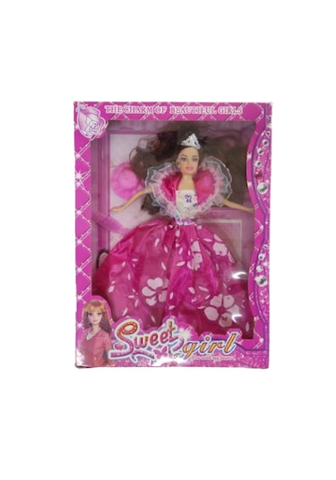 Oyuncak Et Bebek Sveet Gırl Fusya Elbiseli