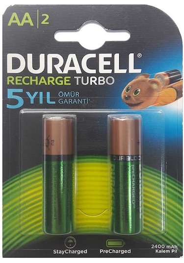 Duracell Ş Arj Edilebilir Kalem Pil 2&apos Li Aa 2500 Mah