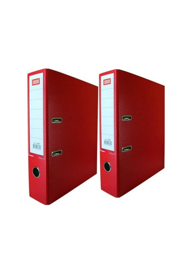 Cassa Plastik Geniş Klasör Kırmızı Renk 7280 5 Adet