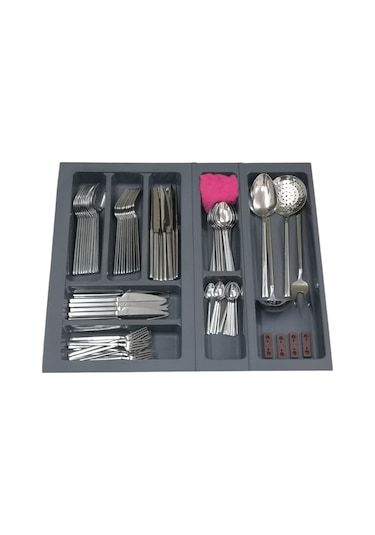 Mutfak Çekmece Içi Kaşıklık Düzenleyici 54 cm X 48 Cm (yanlar Ve Boydan 4,5 cm Kesilebilir)