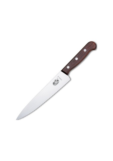 Victorinox 5.2030.25 Tırtıklı Şef Dilimleme Bıçağı Ahşap
