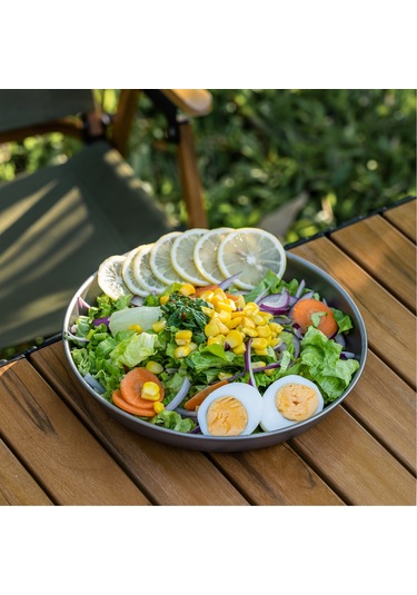 Dofolink Titanyum Piknik Tabagi 5.9 İnç - Ultra Hafif, Antibakteriyel, Yemek Lezzetini Koruyan, Dışarıda Taşınabilir Mutfak Gereci Çok Renkli