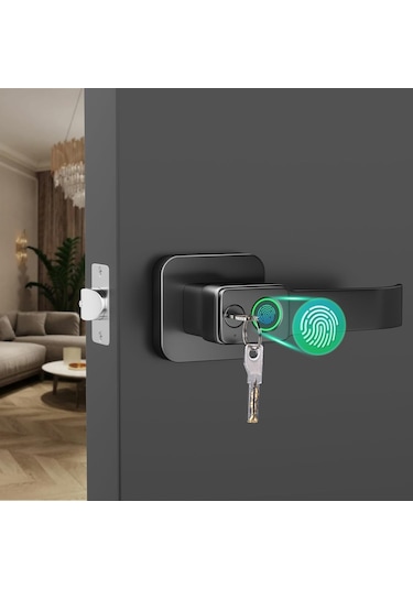 Parmak İzi Akıllı Wifi Kilit App Kontrol Bluetooth Dokunmatik Kapı Kilidi Parmak İzi Kapı Kolu