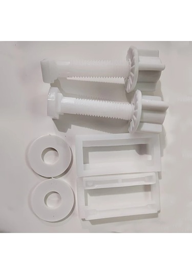 Zhanglei001 2 Adet Rv Tuvalet Kapağı Braketi Ayarlanabilir Vida Dayanıklı Plastik Kaymaz Taban