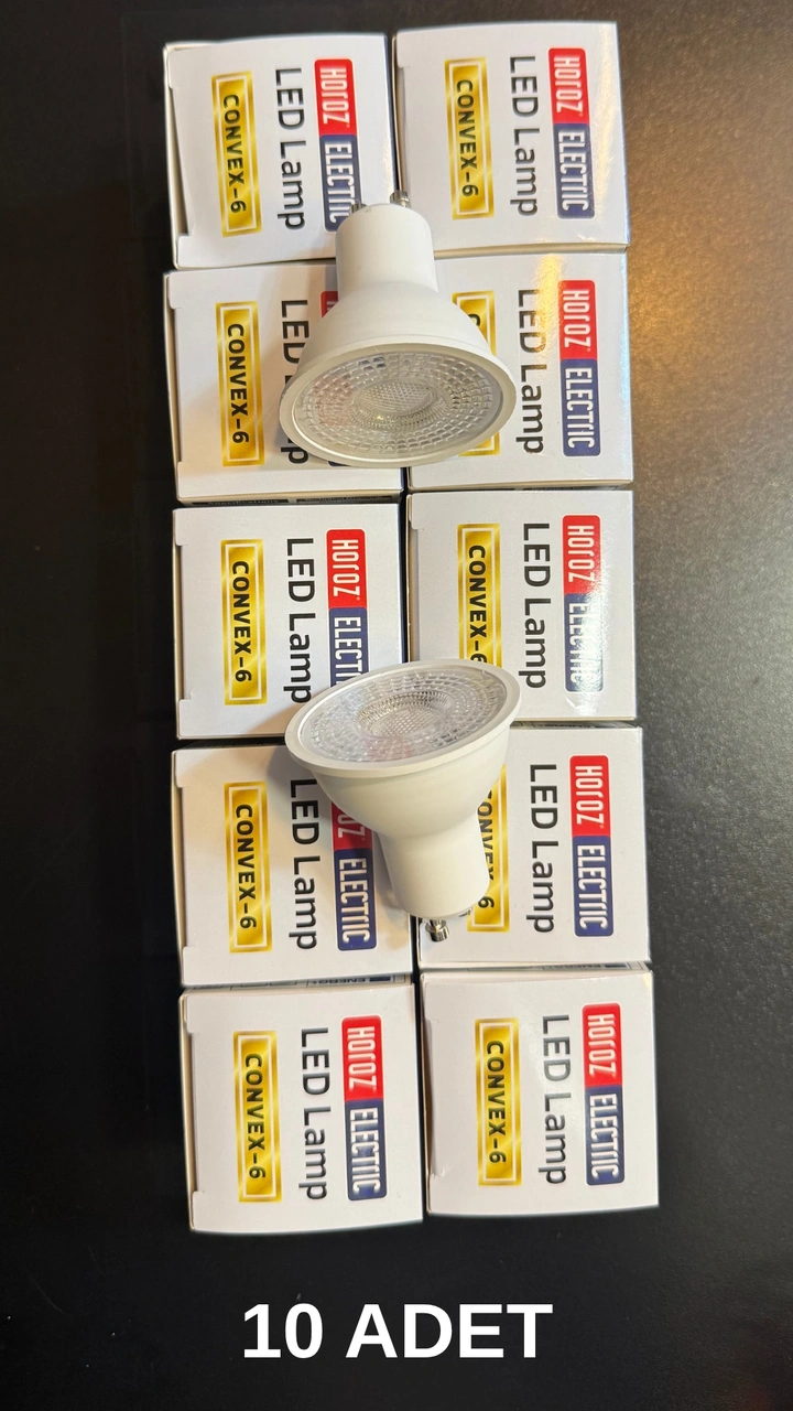 Horoz 001-064-0006 Led Ampul Gu10 Duy 6w Beyaz Işık - 10 Lu Paket