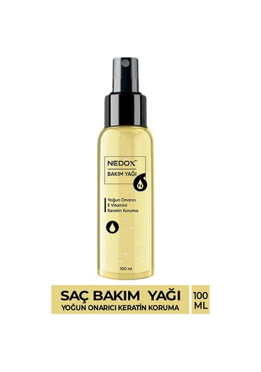 Nedox Keratin Özlü Onarıcı E Vitaminli Saç Bakım Yağı 100 ML
