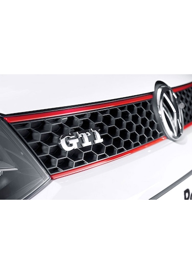Volkswagen Polo 6R Gti Kırmızı Şeritli Ön Panjur 2009-2014