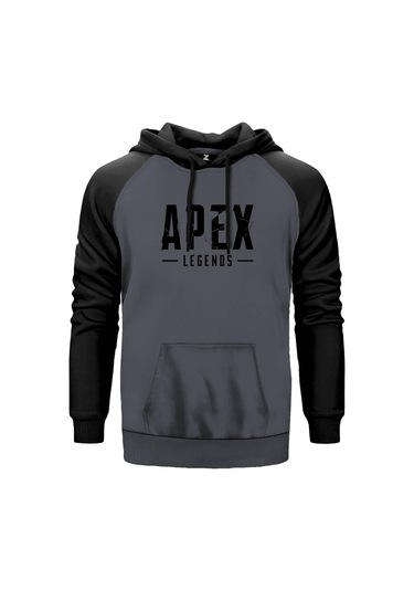 Apex Legends Classic Gri Reglan Kol Unisex Sweatshirt Hoodie Gri