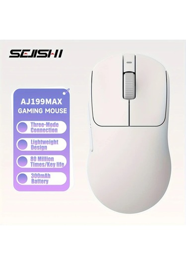 Besthome1 Aj199 Max Paw 3395 2.4ghz Kablosuz 3 Mod Oyun Ofis Faresi Beyaz Diğer