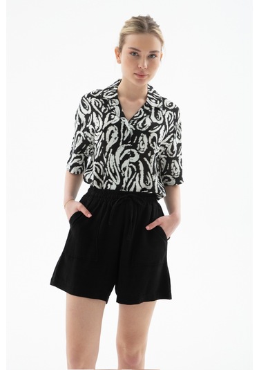 Fashion Friends Bayan Short 25y0606k1 Siyah Siyah