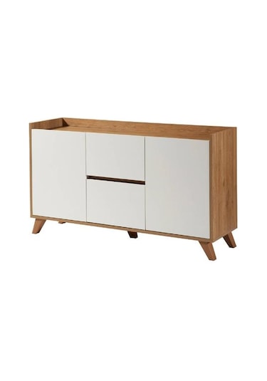 Just Home Vera Konsol - Beyaz / Sepet - 140 Cm Beyaz / Sepet