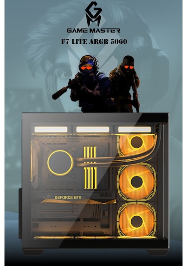 Game Master F7 Lite R7-5700X 32 GB 1 TB M2 SSD RTX5060 Free Dos Masaüstü Oyuncu Bilgisayarı