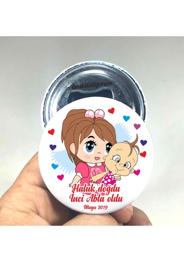 Baskiistiyorumm Bebek Açacak Magnet Isim Baskılı Magnetli Açacak (367451228)