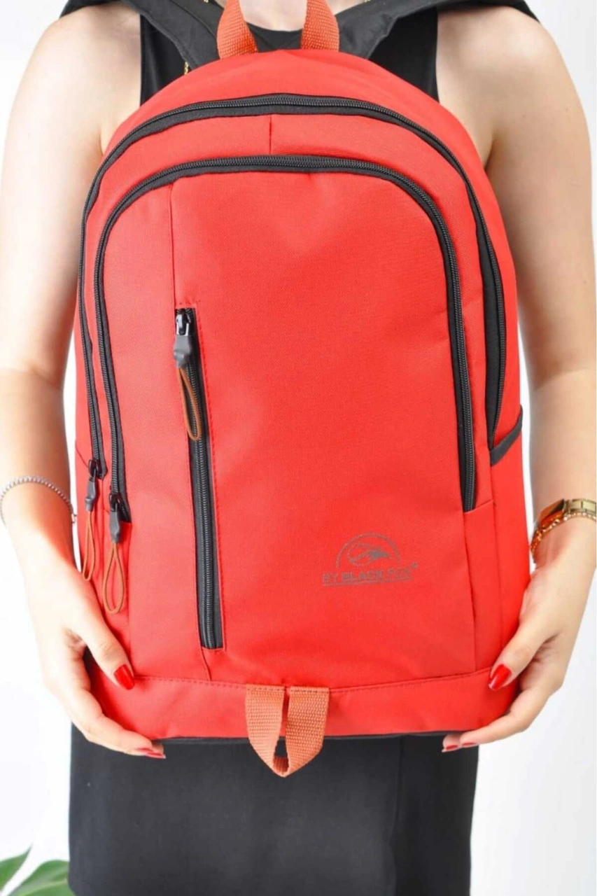 Tezzgelsin Unisex Su Geçirmez Günlük Kullanım Sırt Çantası Kirmizi