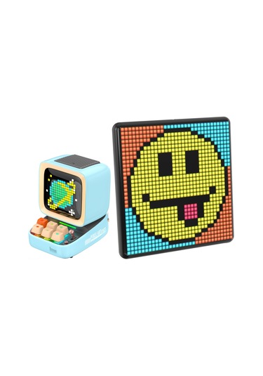 Divoom Ditoo Pro Mavi Bluetooth Hoparlör + Pixoo Max Led Ekran Seti