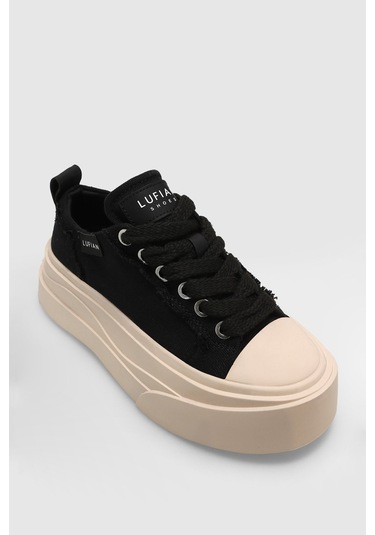 Lufian 121230027 Vıctorıa Kadın Sneaker Ayakkabısı Siyah Beyaz Siyah Beyaz