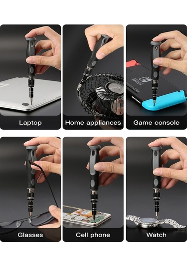 Tangshopping 32'si 1 Arada Tornavida Tamir Aracı - Siyah