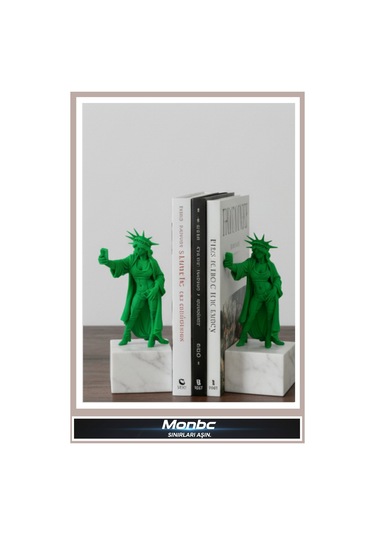 Monbc Modern Özgürlük Heykeli Figürü 3d Tasarım Dekoratif Biblo, Hediyelik Ve Ev Ofis İçin Şık Aksesuar