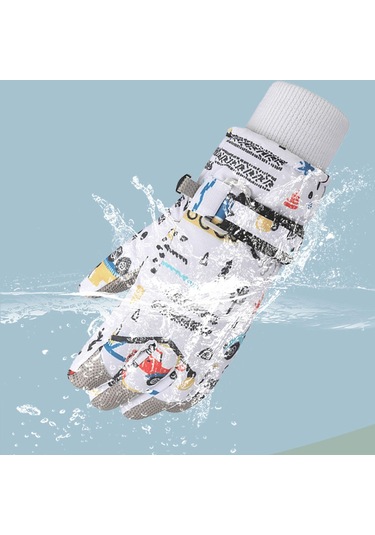 Suntek Çocuklar Kayak Eldivenleri Bisikleti Motosiklet Için S Çok Renkli