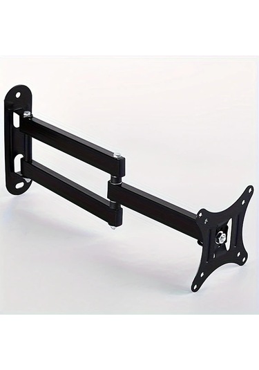Dashanshop Siyah 14-27 İnç Tv Askısı: 15 Eğim & 150 Dönebilir, 22 Kg Taşıma Kapasiteli Siyah