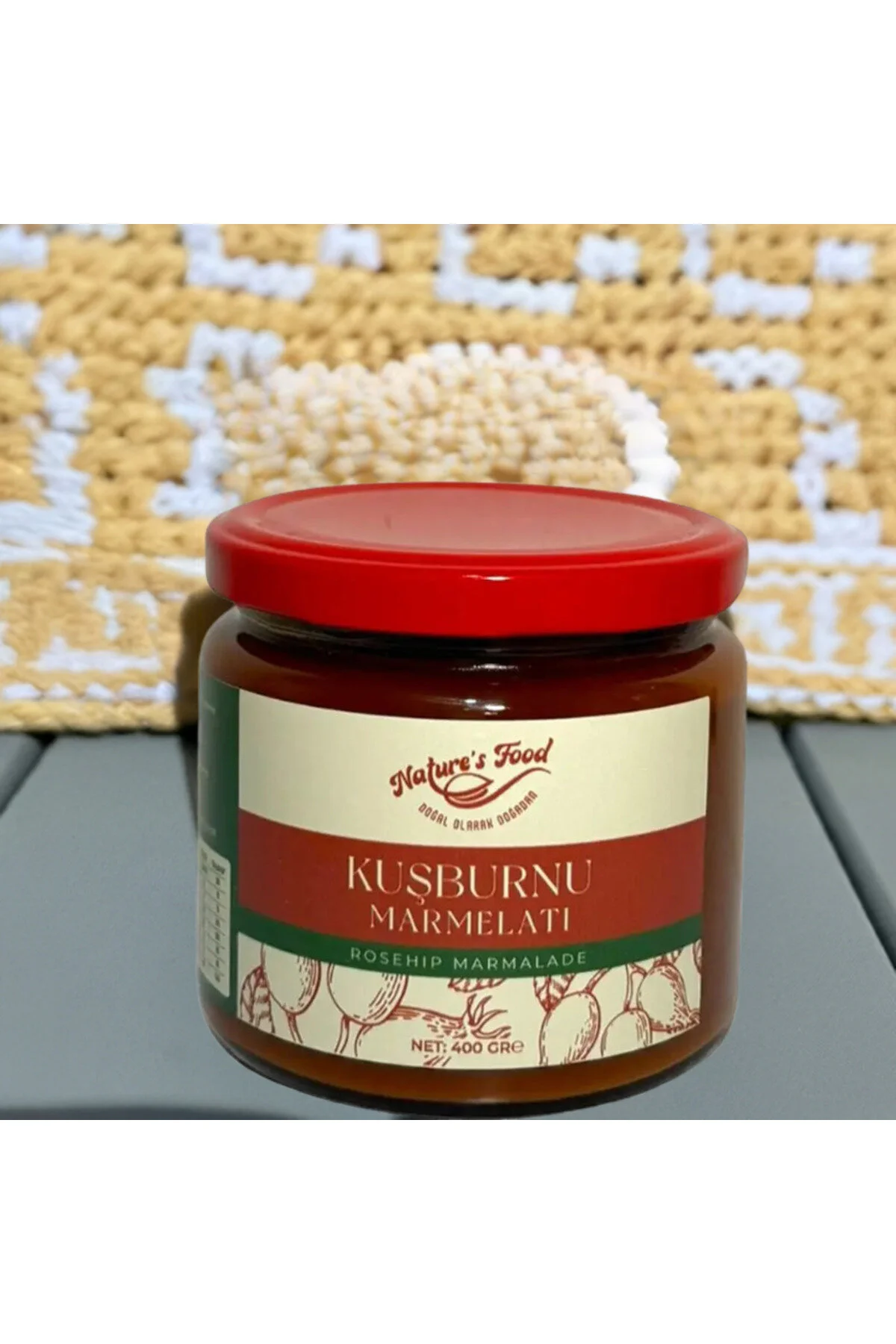 Natures Food Kuşburnu Marmelatı Şekersiz 400 G