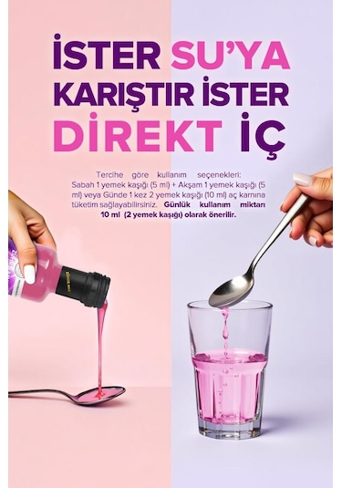 Zühre Ana 5 Tip Hidrolize Kolajen Peptit İçeren Collagen Şurubu