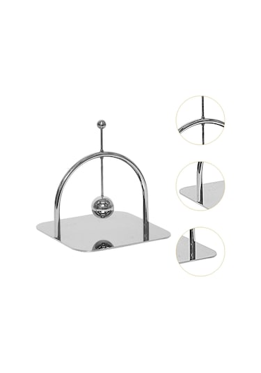 Homyl Kağıt Peçetelik Kare Peçete Standı Dispenser Masası Gümüş