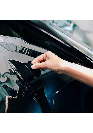 Saplı Ufak Köşelik Kenar Raglesi Cam Filmi Çekme Aparatı Siyah