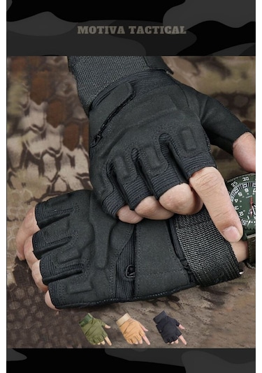 Lenscape Blackhawk Combat Siyah Taktik Motosiklet Bisiklet Airsoft Eldiven