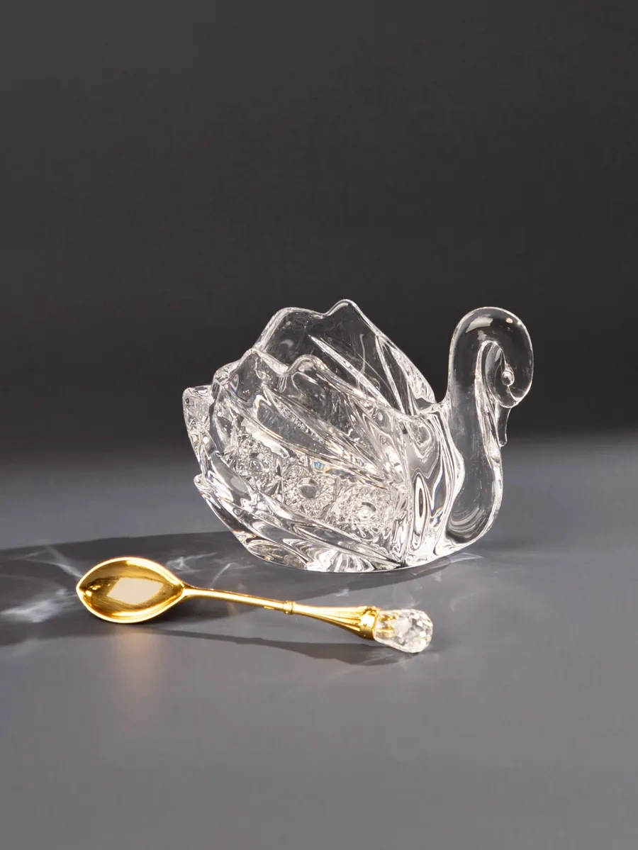 Lefard Cam Havyarlık "kuğu" 85 Ml Kaşık Yerinde 149198751 Beyaz