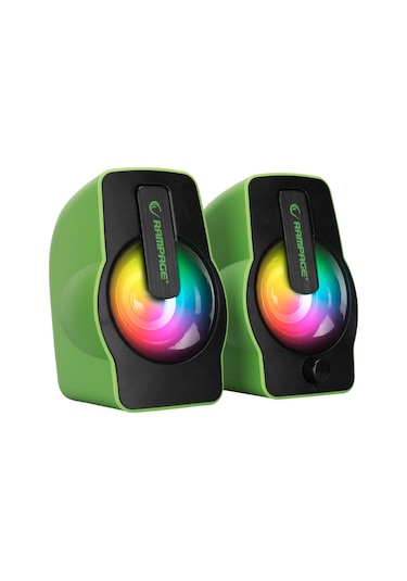 Rampage Rms-G7 Falsetto 2.0 6 Watt Rgb Ledli Yeşil Multimedia Gam