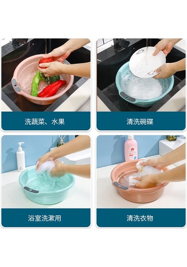 Sones Ev Tipi Asılı Kalınlaştırılmış Çift Kulaklı Kaymaz Lavabo Rastgele Renk Orta Çok Renkli