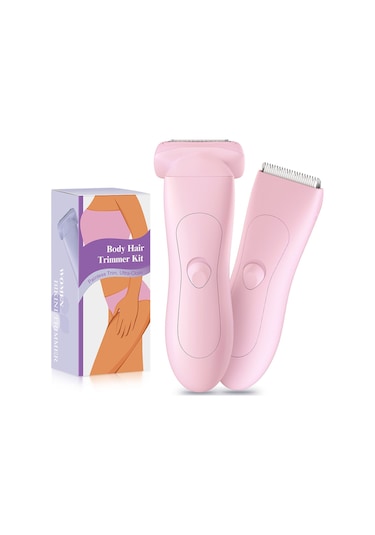 Tıraş Makinesi Özel Tıraş Cihazı Çift Kafa Epilasyon Cihazı Kasık Kılı Düzeltici Elektrikli Kazıyıcı Bayan Epilatör Hk500a Tozu İkisi Bir Arada