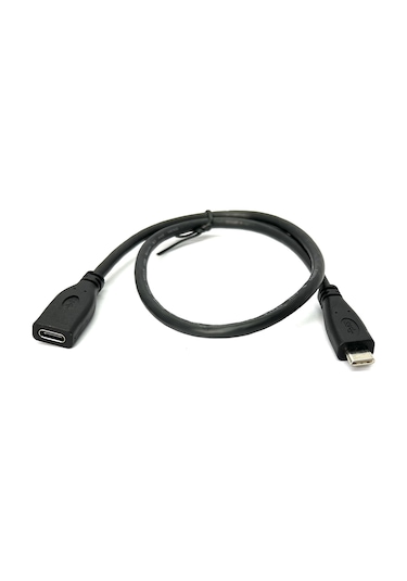 50cm Type C Uzatma Kablosu 0.5m Dişi Erkek Usb Type C Extension