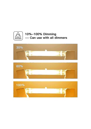 5 Adet R7s Halojen Ampul Seti 78mm 80w 230v, Ev/ofis İçin Kısılabilir R7s Halojen Çubuk Lamba Kaiyi Diğer