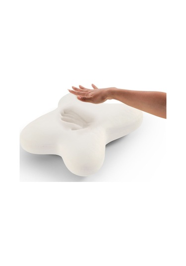 Doqu Visco Kelebek Yastık 055x046 Beyaz