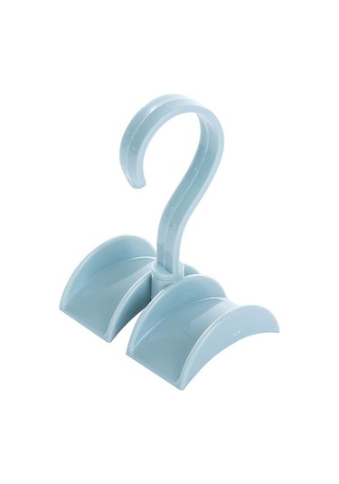 Mavi Rotasyon Elbise Organizatör Çanta Eşarp Dolap Giyim Çanta Depolama Çubuk Depolama Askı Kancası Çanta Asılı Raf Tutucu Kanca Mavi