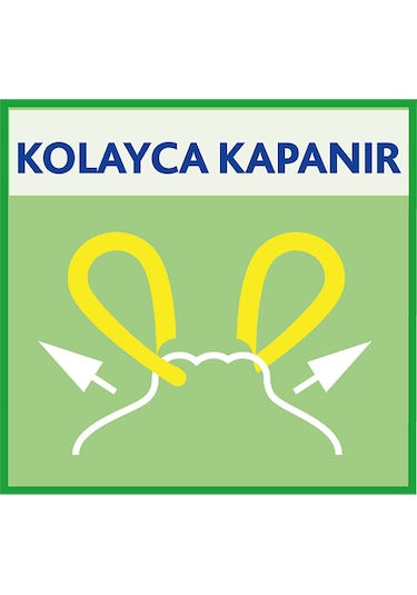 Vileda Ecobag Büzgülü Çöp Torbası Küçük Boy Gri 3 x 15'li 45 x 55 CM