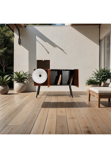 Fennessy Kresling İ7pro Beyaz Bluetooth Hoparlörlü 100w Hi-fi Pikap, Plakçalar