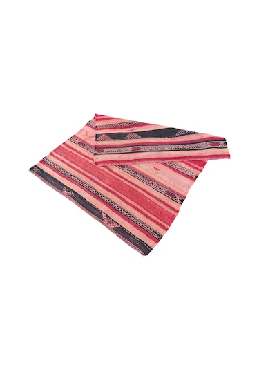 El Dokuma Kilim 85x105 Kırmızı İnce %100 Yün Kilim