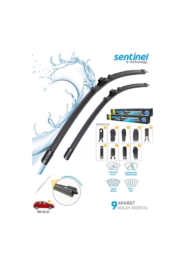 Volkswagen Polo 2021 Model Ön Silecek Takımı Sentinel Aero Dynamic