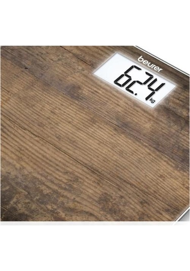 Beurer Gs 203 Ahşap Görünümlü Dijital Cam Baskül