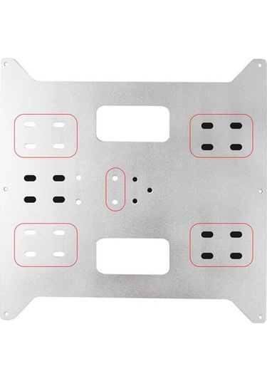 Koodmax 3d Baskı Y Ekseni Sıcak Yatak Destek Plakası 220x220mm + 4 Adet Sc8uu Kaydırıcı