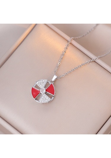 Bayan Kolye: Moda Estetiği Titanyum Çelik Kolye No.207 Çok REnkli