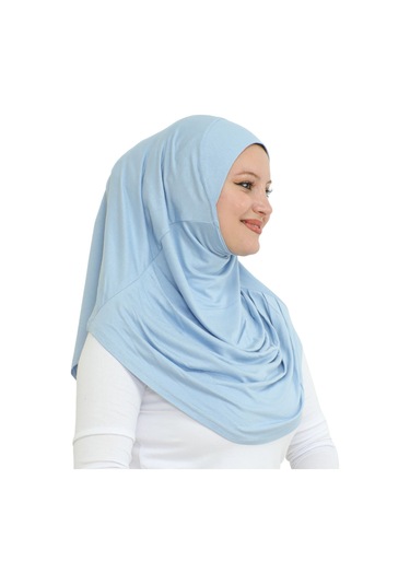 Hazır Giyim Türban Yumuşak Başörtü Şal - Bebe Mavisi Bebe Mavi